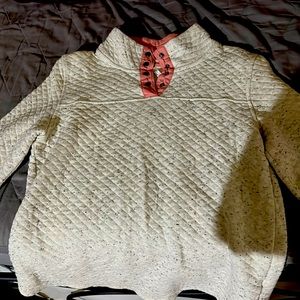 Maurices pull over cream and peach colored like new condition size medium